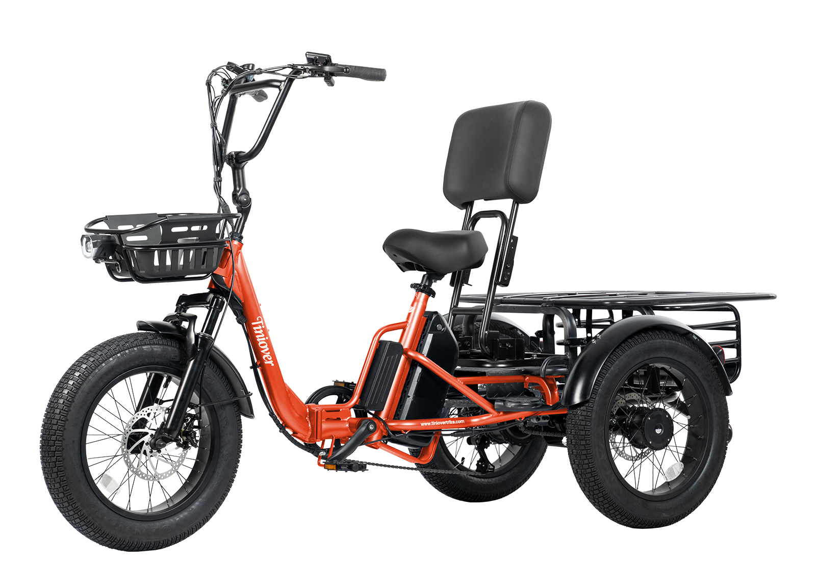 Tiniover Creek Pro Folding Electric Passenger Trike for Two Seaters – Tiniover Trikes