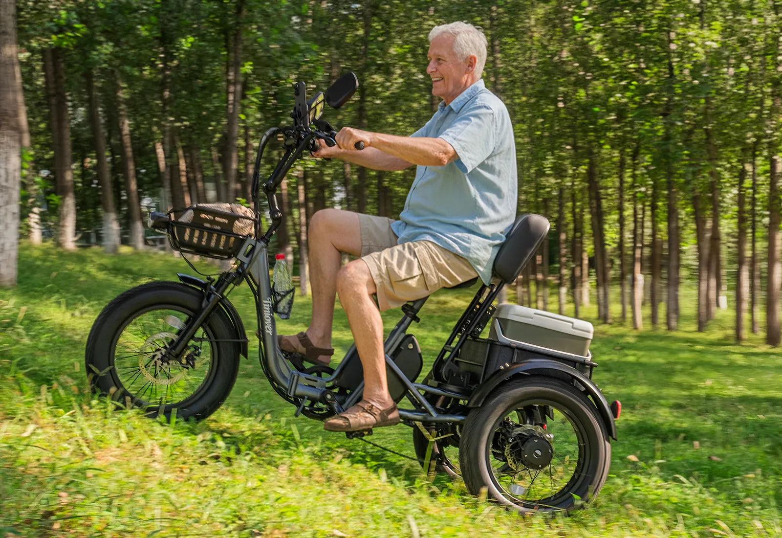 Creek Electric Passenger Trike for 2 Adults/Seniors