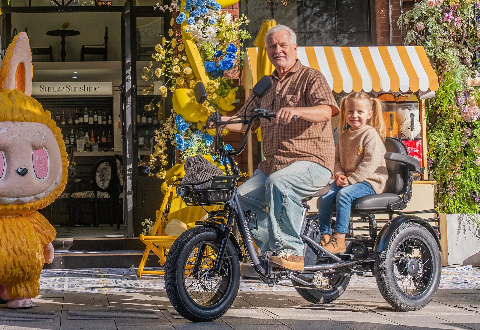Creek Electric Passenger Trike for 2 Adults/Seniors