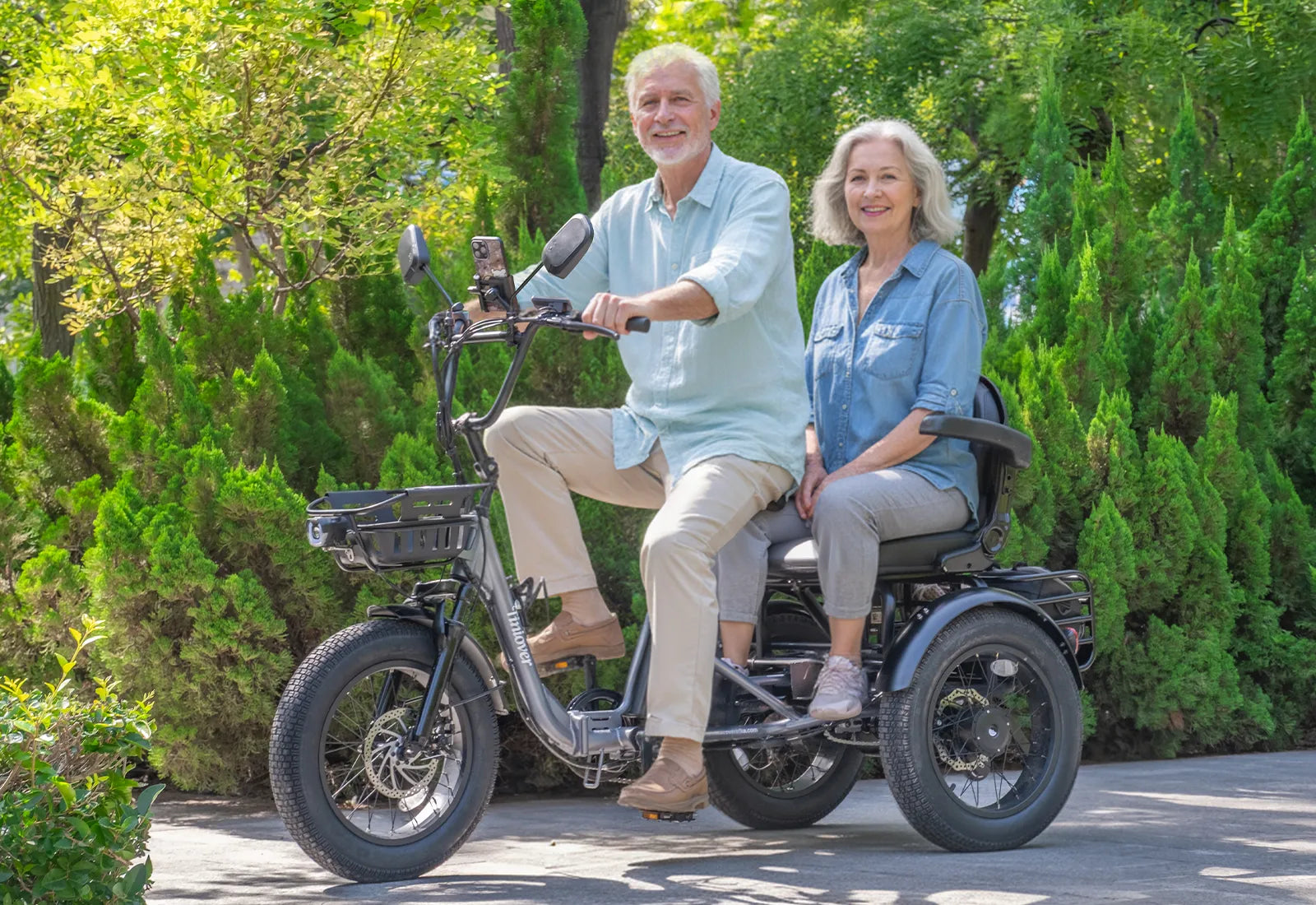 Creek Electric Passenger Trike for 2 Adults/Seniors