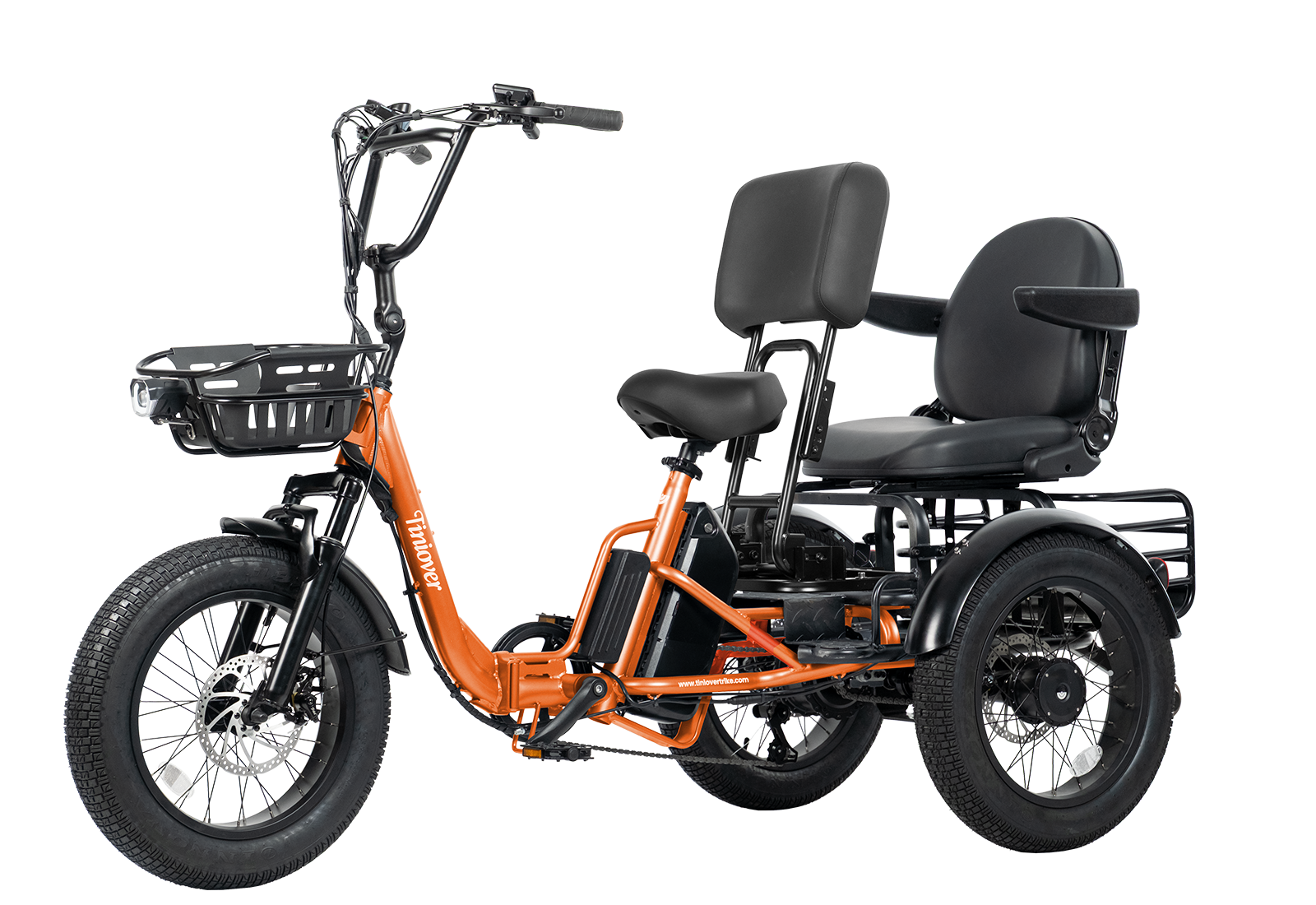 Creek Pro Electric Passenger Trike for 2 Adults/Seniors
