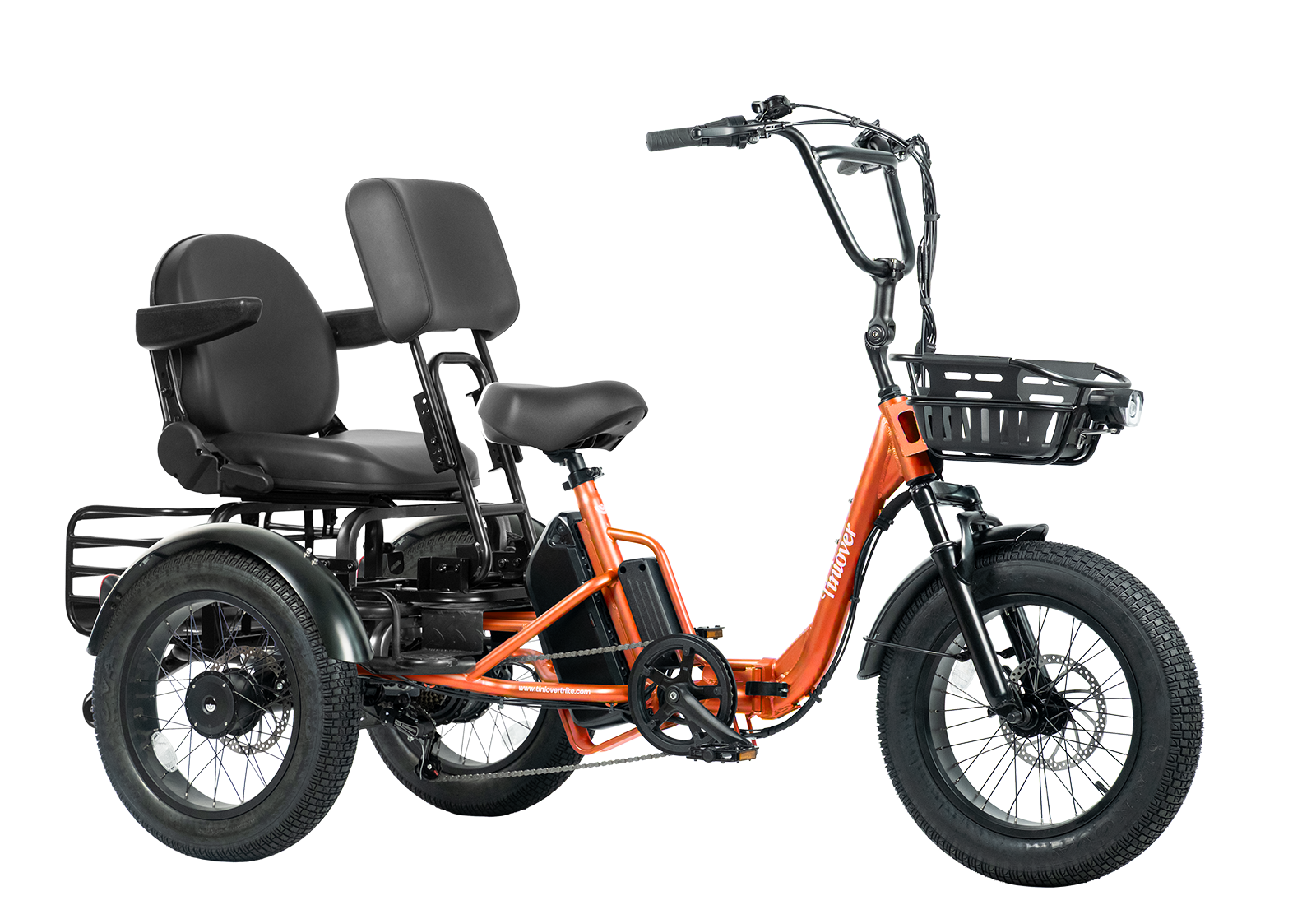 Creek Electric Passenger Trike for 2 Adults/Seniors