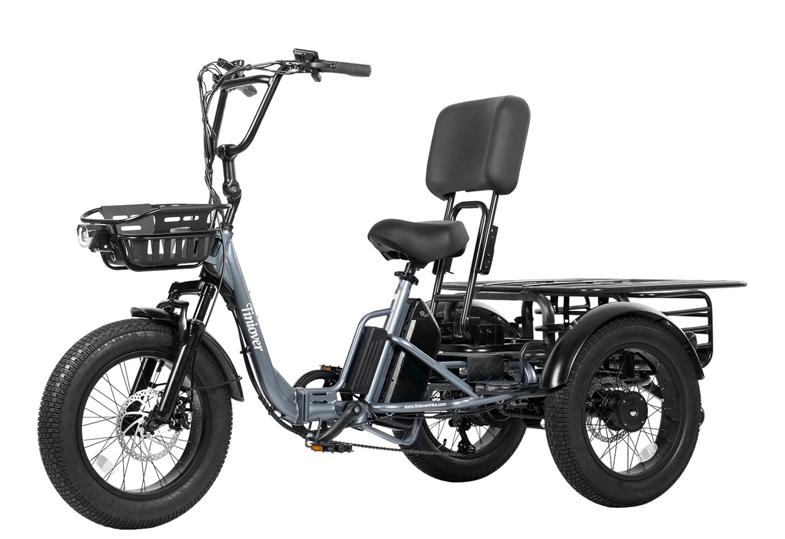 Creek Pro Passenger Electric Trike for 2 Adults/Seniors