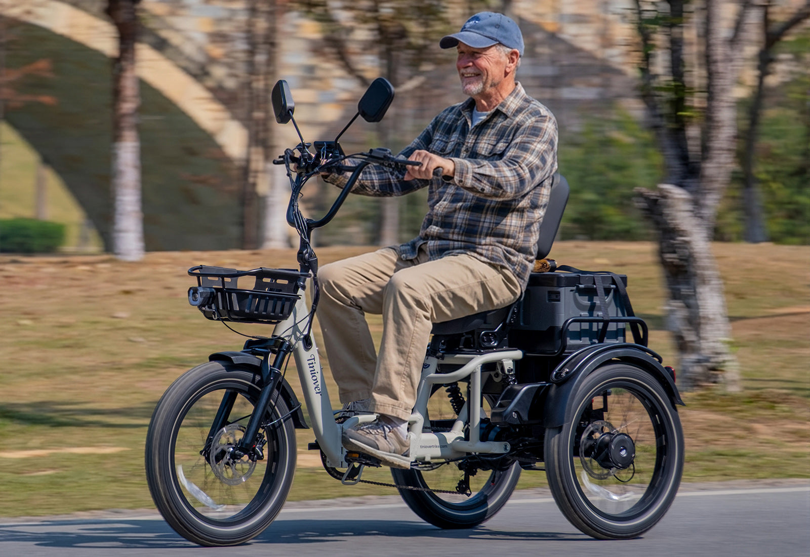 River Full Suspension Electric Trike – Tiniover Trikes