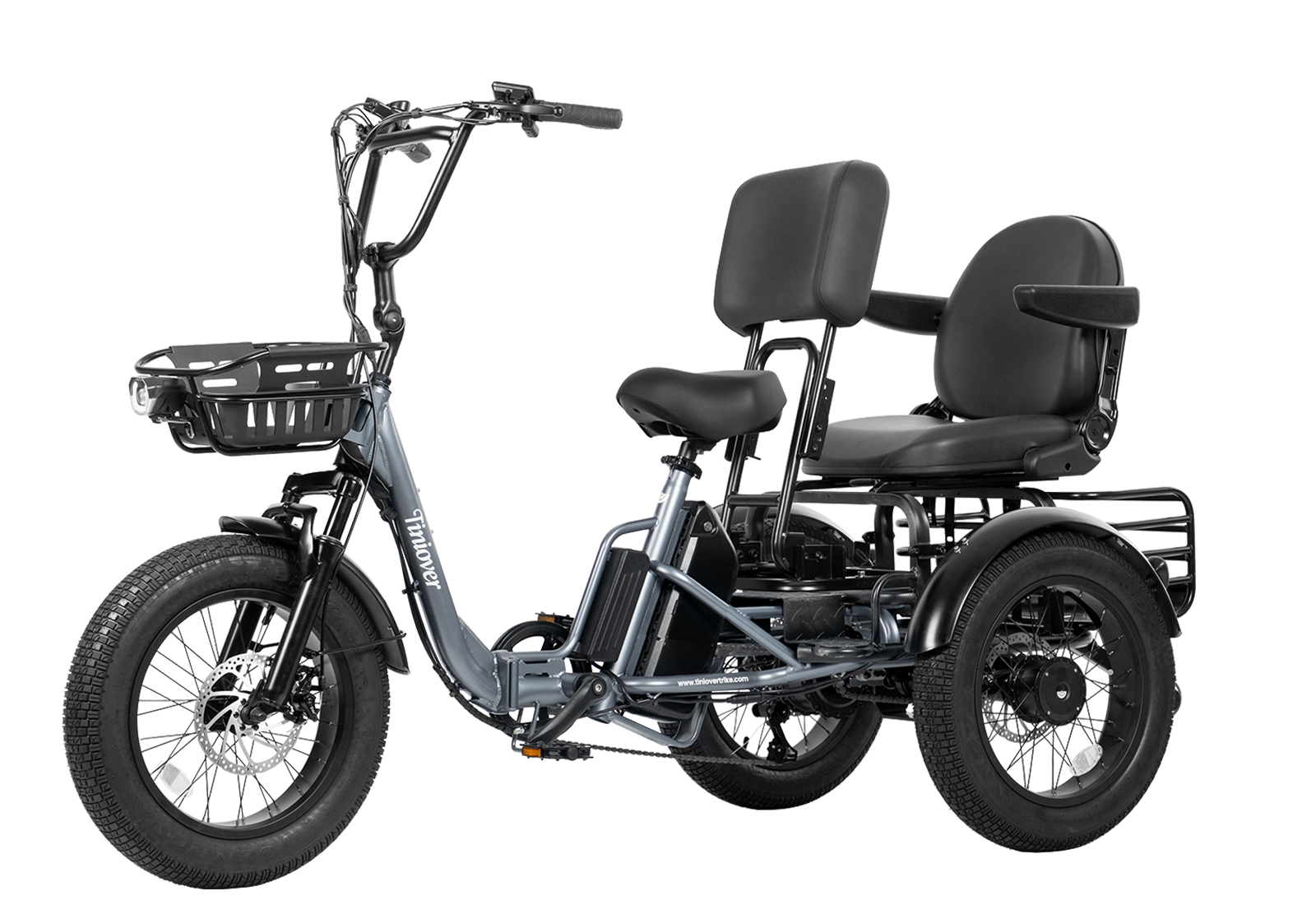 Creek Pro Passenger Electric Trike for 2 Adults/Seniors